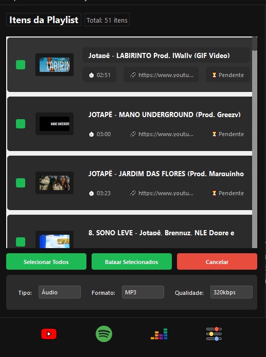 Preview playlist download